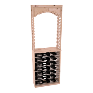 Elementcollection 26 Cellar Arch Horizontal Display Combo Black Metal Rail Greywash Stained