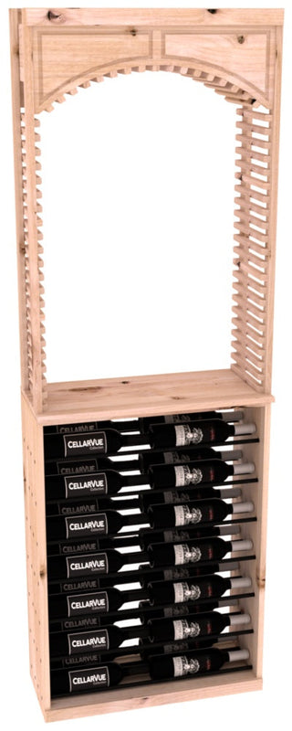 Elementcollection 26 Cellar Arch Horizontal Display Combo Black Metal Rail Greywash Stained