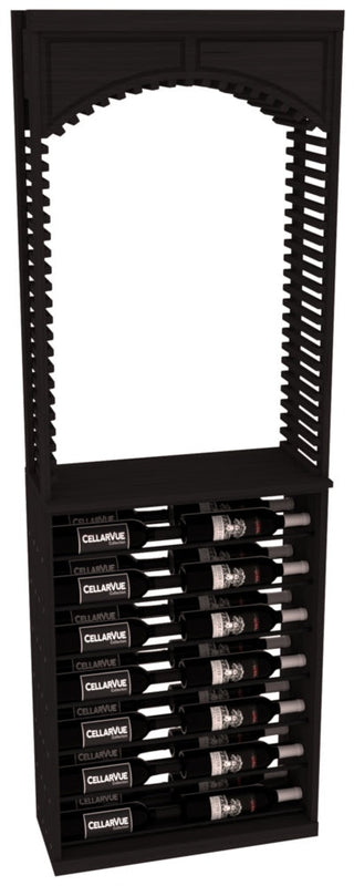 Elementcollection 26 Cellar Arch Horizontal Display Combo Black Metal Rail Black Stained