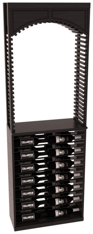 Elementcollection 26 Cellar Arch Horizontal Display Combo Black Metal Rail Black Stained