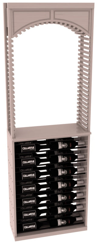 Elementcollection 26 Cellar Arch Horizontal Display Combo Black Metal Rail Greywash Stained