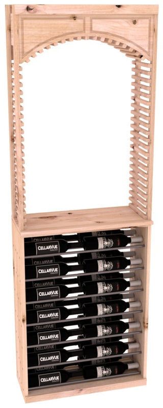 Elementcollection 26 Cellar Arch Horizontal Display Combo Gunmetal Rail Oak Stained
