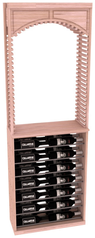 Elementcollection 26 Cellar Arch Horizontal Display Combo Gunmetal Rail Walnut Stained