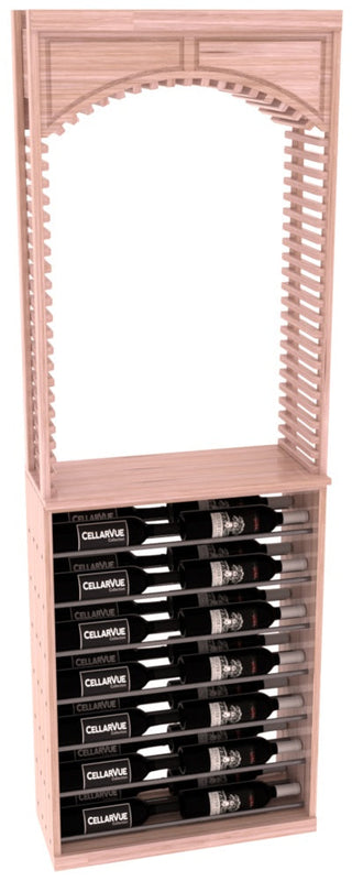 Elementcollection 26 Cellar Arch Horizontal Display Combo Gunmetal Rail Walnut Stained