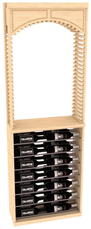 Elementcollection 26 Cellar Arch Horizontal Display Combo Gunmetal Rail Unstained Element Collection