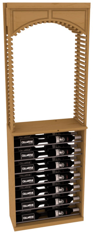 Elementcollection 26 Cellar Arch Horizontal Display Combo Gunmetal Rail Oak Stained
