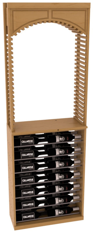Elementcollection 26 Cellar Arch Horizontal Display Combo Gunmetal Rail Oak Stained
