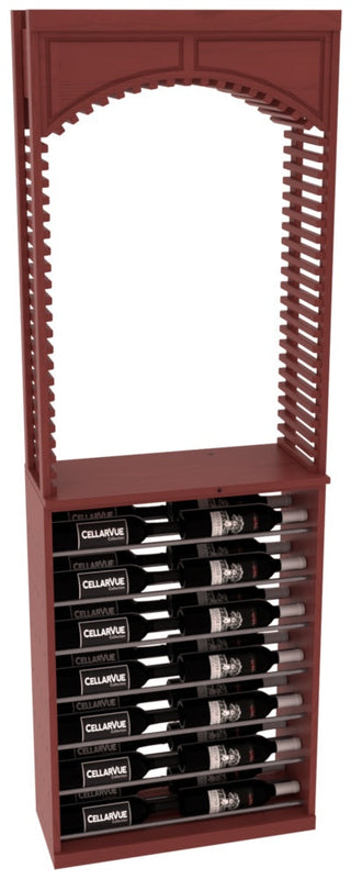 Elementcollection 26 Cellar Arch Horizontal Display Combo Gunmetal Rail Cherry Stained
