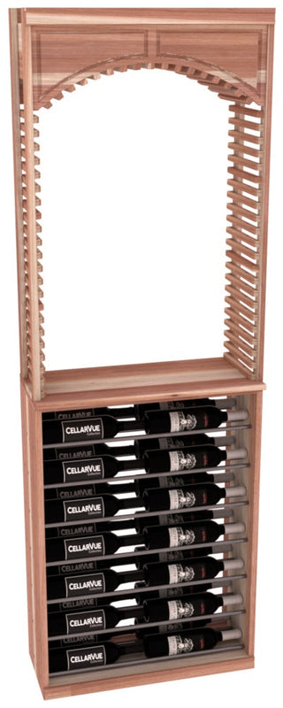 Elementcollection 26 Cellar Arch Horizontal Display Combo Gunmetal Rail Cherry Stained