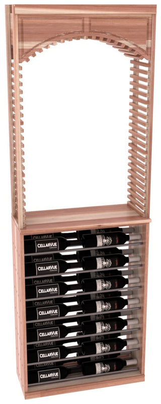 Elementcollection 26 Cellar Arch Horizontal Display Combo Gunmetal Rail Cherry Stained