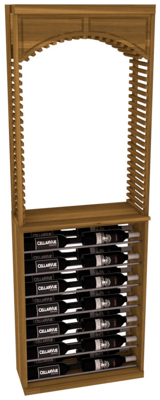 Elementcollection 26 Cellar Arch Horizontal Display Combo Gunmetal Rail Walnut Stained