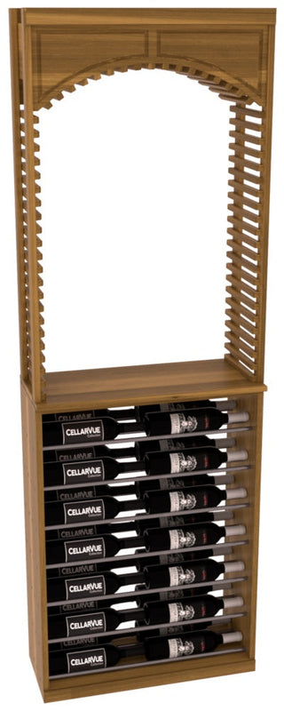 Elementcollection 26 Cellar Arch Horizontal Display Combo Gunmetal Rail Walnut Stained