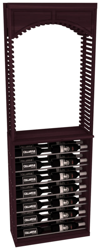 Elementcollection 26 Cellar Arch Horizontal Display Combo Gunmetal Rail Oak Stained