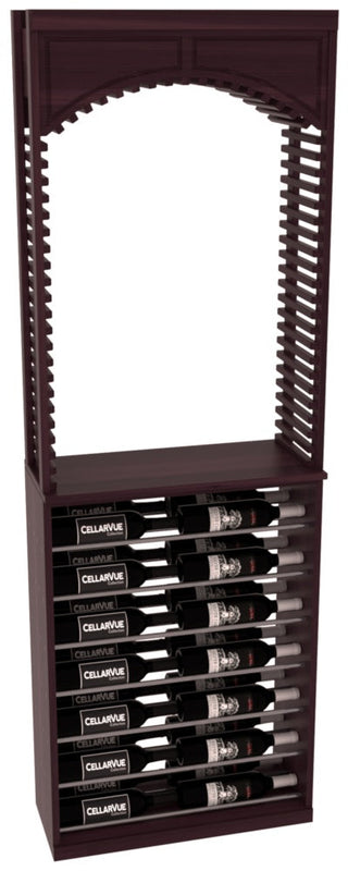 Elementcollection 26 Cellar Arch Horizontal Display Combo Gunmetal Rail Oak Stained
