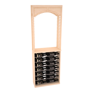 Elementcollection 26 Cellar Arch Horizontal Metal Display Combo Walnut Stained