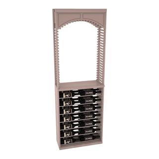 Elementcollection 26 Cellar Arch Horizontal Display Combo Black Metal Rail Greywash Stained