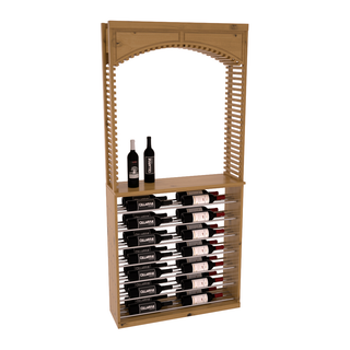 Elementcollection 35 Cellar Arch Horizontal Wine Display Combo Black Stained
