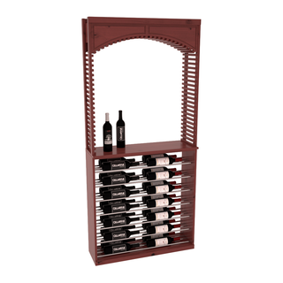 Elementcollection 35 Cellar Arch Horizontal Wine Display Combo Cherry Stained