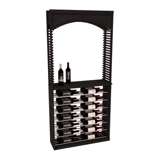Elementcollection 35 Cellar Arch Horizontal Wine Display Combo Walnut Stained