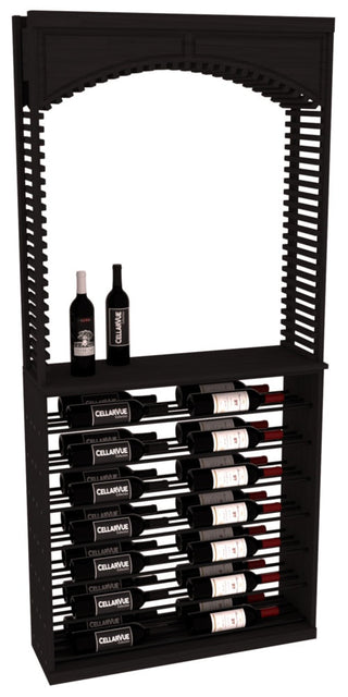 Elementcollection 35 Cellar Arch Horizontal Display Combo Black Metal Rail Black Stained