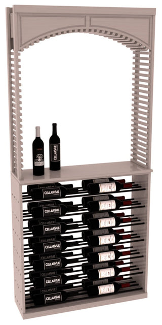 Elementcollection 35 Cellar Arch Horizontal Display Combo Black Metal Rail Greywash Stained