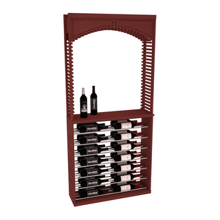 Elementcollection 35 Cellar Arch Horizontal Wine Display Combo Cherry Stained