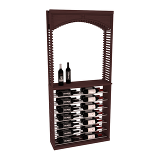 Elementcollection 35 Cellar Arch Horizontal Wine Display Combo Cherry Stained