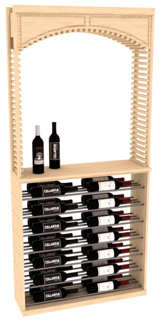 Elementcollection 35 Cellar Arch Horizontal Display Combo Gunmetal Rail Unstained Element Collection