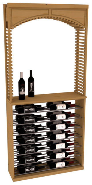 Elementcollection 35 Cellar Arch Horizontal Display Combo Gunmetal Rail Oak Stained