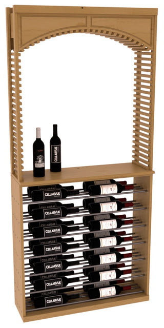 Elementcollection 35 Cellar Arch Horizontal Display Combo Gunmetal Rail Oak Stained