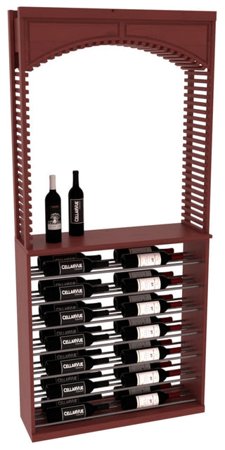 Elementcollection 35 Cellar Arch Horizontal Display Combo Gunmetal Rail Cherry Stained