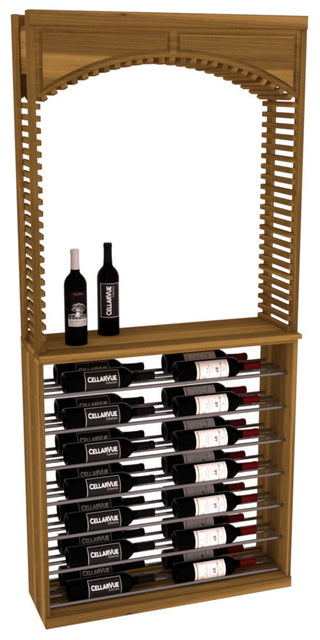 Elementcollection 35 Cellar Arch Horizontal Display Combo Gunmetal Rail Oak Stained