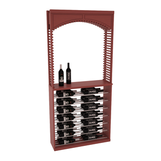 Elementcollection 35 Cellar Arch Horizontal Display Combo Black Metal Rail Greywash Stained