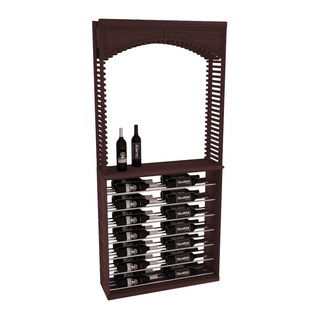 Elementcollection 35 Cellar Arch Horizontal Wine Display Combo Oak Stained