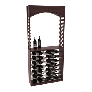 Elementcollection 35 Cellar Arch Horizontal Display Combo Black Metal Rail Greywash Stained
