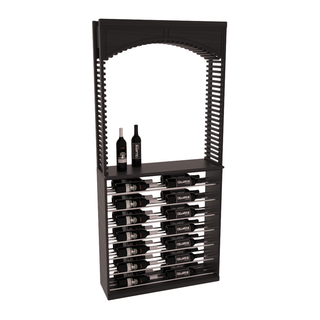 Elementcollection 35 Cellar Arch Horizontal Wine Display Combo Oak Stained