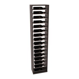 Elementcollection 17 5 Full Height Display Black Metal Rail Walnut Stained