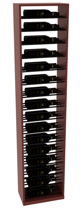 Elementcollection 17 5 Full Height Display Black Metal Rail Cherry Stained