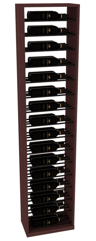 Elementcollection 17 5 Full Height Display Black Metal Rail Walnut Stained