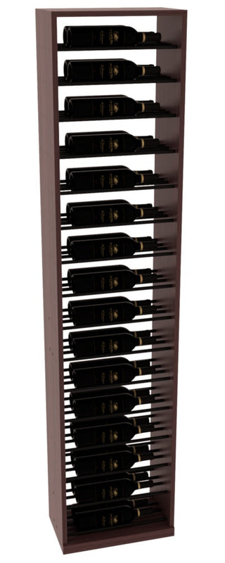 Elementcollection 17 5 Full Height Display Black Metal Rail Walnut Stained