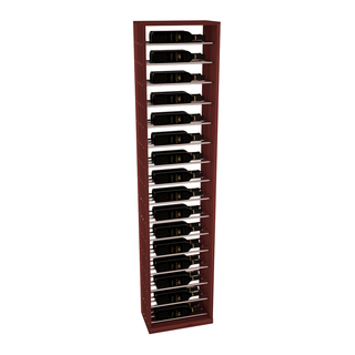 Elementcollection 17 5 Full Height Display Black Metal Rail Walnut Stained