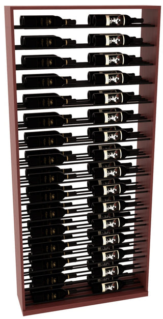 Elementcollection 26 Full Height Display Black Metal Rail Cherry Stained