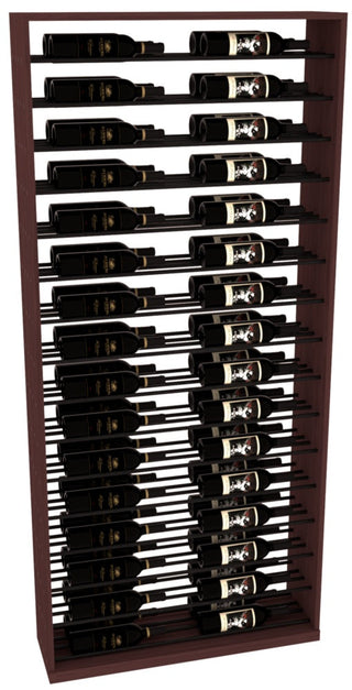 Elementcollection 26 Full Height Display Black Metal Rail Walnut Stained