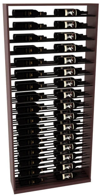 Elementcollection 26 Full Height Display Black Metal Rail Walnut Stained
