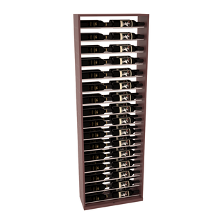 Elementcollection 26 Full Height Metal Wine Display Walnut Stained