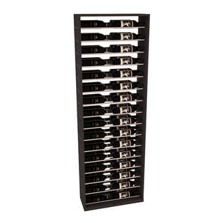 Elementcollection 26 Full Height Metal Wine Display Walnut Stained