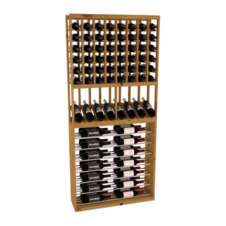Elementcollection 35 High Reveal Horizontal Display Combo Black Metal Rail Greywash Stained