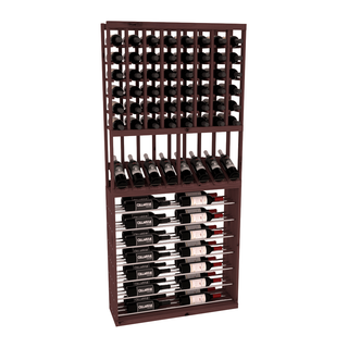 Elementcollection 35 High Reveal Horizontal Display Combo Black Metal Rail Cherry Stained
