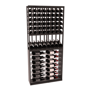 Elementcollection 35 High Reveal Horizontal Wine Display Combo Black Stained