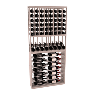 Elementcollection 35 High Reveal Horizontal Wine Display Combo Oak Stained